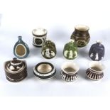 A collection of Scottish pottery items