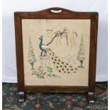 An oak framed firescreen