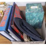 Recipe, scrap books, Falklands folder and a collapsible top hat