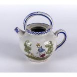 A Faience style teapot