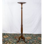 Mahogany torchere 136cm tall