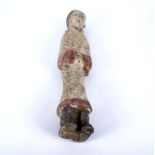 Han Dynasty figure of court lady retaining some of natural pigment NOT T.L. tested