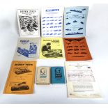 Dinky-Hornby nine misc. vintage toy catalogues, useful for collectors of this iconic brand, with