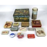 A collection of vintage tins