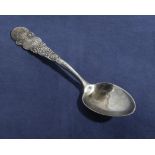 A silver World's Fair spoon, Chicago 1892