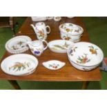 A selection of Royal Worcester 'Evesham' oven to table ware