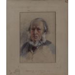GEORGE RICHMOND R.A (1809-1896) attributed. A finely detailed water-colour drawing of a gentleman