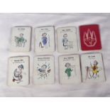 Set of 36 comic playing cards Miss dab the Artists daughter/Miss Fin the Fishermans daughter etc