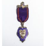 A silver Masonic medal