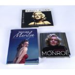 Three hard backed books relating to Marilyn Monroe