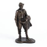 Ann Bushell foundry cast bronze artist proof jockey limited edition #1/28 13cm tall