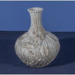 A Chinese white tube lined pottery vase,, 28cm tall
