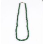 Vintage jade bead necklace
