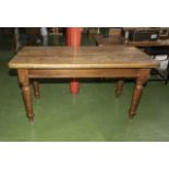 An oak kitchen table 5 feet x 2.5 feet