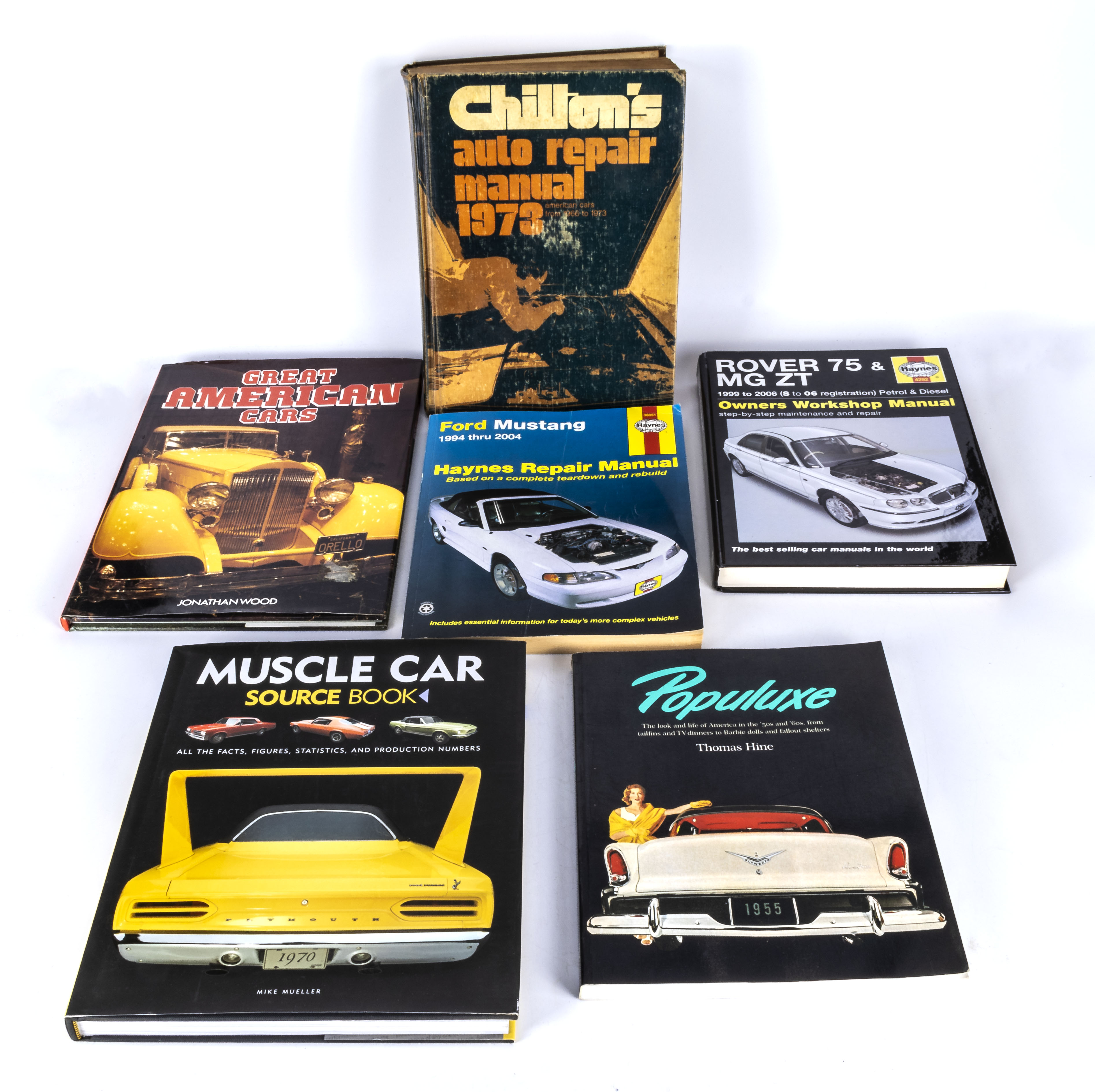 Six books relating to motor cars