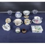 Assorted china, porcelain and glass