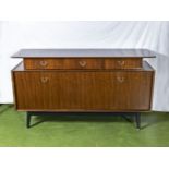 An EG Gplan 1950's sideboard, with cantilever doors in original very good condition