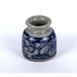 Ming dynasty blue and white brush pot