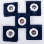 Elvis 25th anniversary quarter USA dollar coin set of 5, Westminster-collection