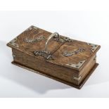 An oak cigar/cigarette box