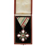 Bulgaria. Red Cross Order for Incentive to Humanity, 6th Class Boris III cased breast badge circa