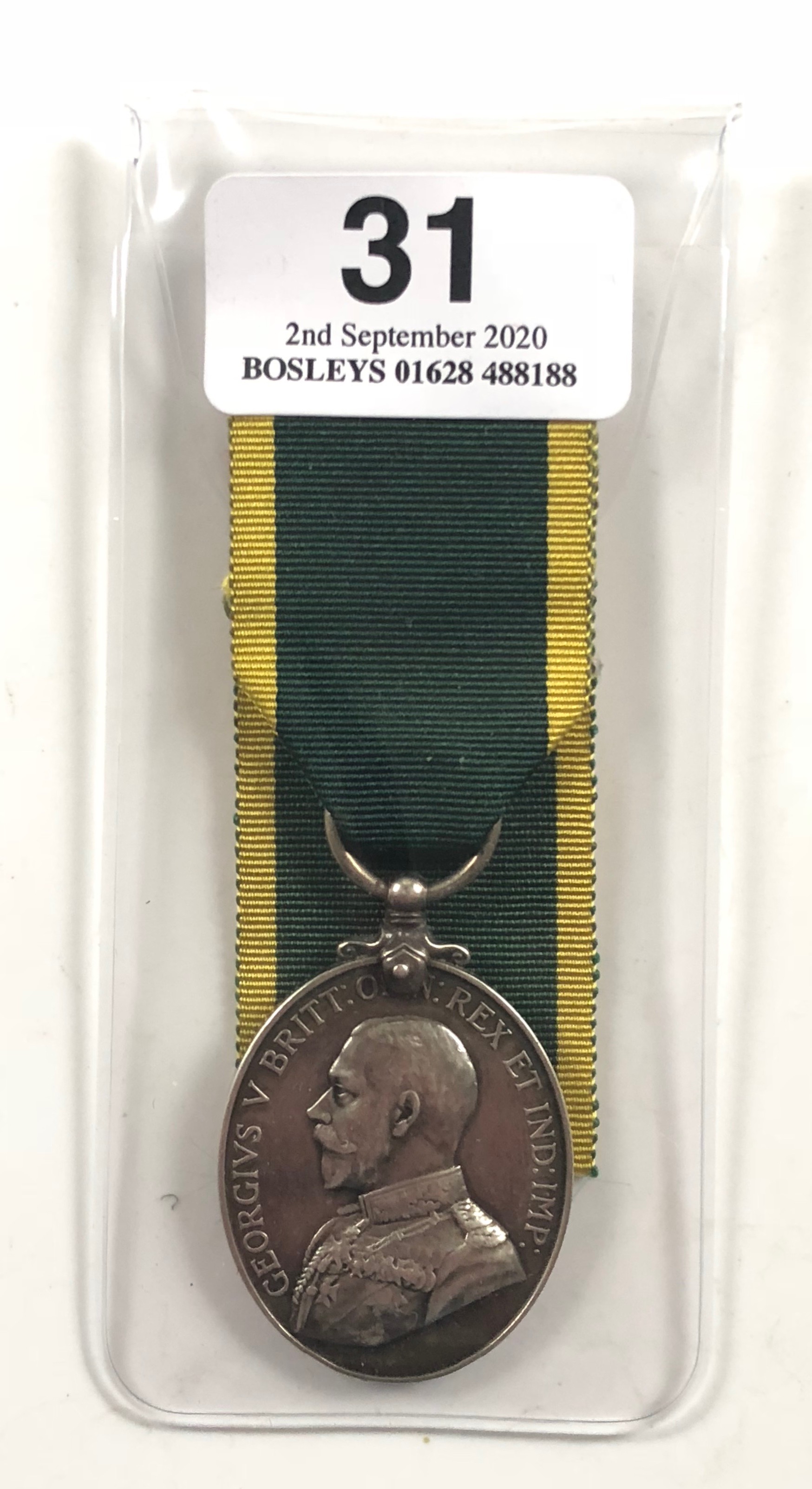 10th Bn (Liverpool Scottish) Territorial Efficiency Medal Awarded to “1995 PTE T. MACDOUGALL 10-