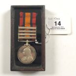 Boer War 25th (West Somerset) Coy Imperial Yeomanry Queen’s South Africa Medal.Awarded to “7715