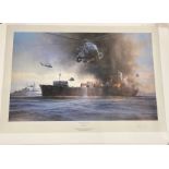 “Sea King Rescue” by Robert Taylor.This dramatic print set during the Falklands war depicts a Sea