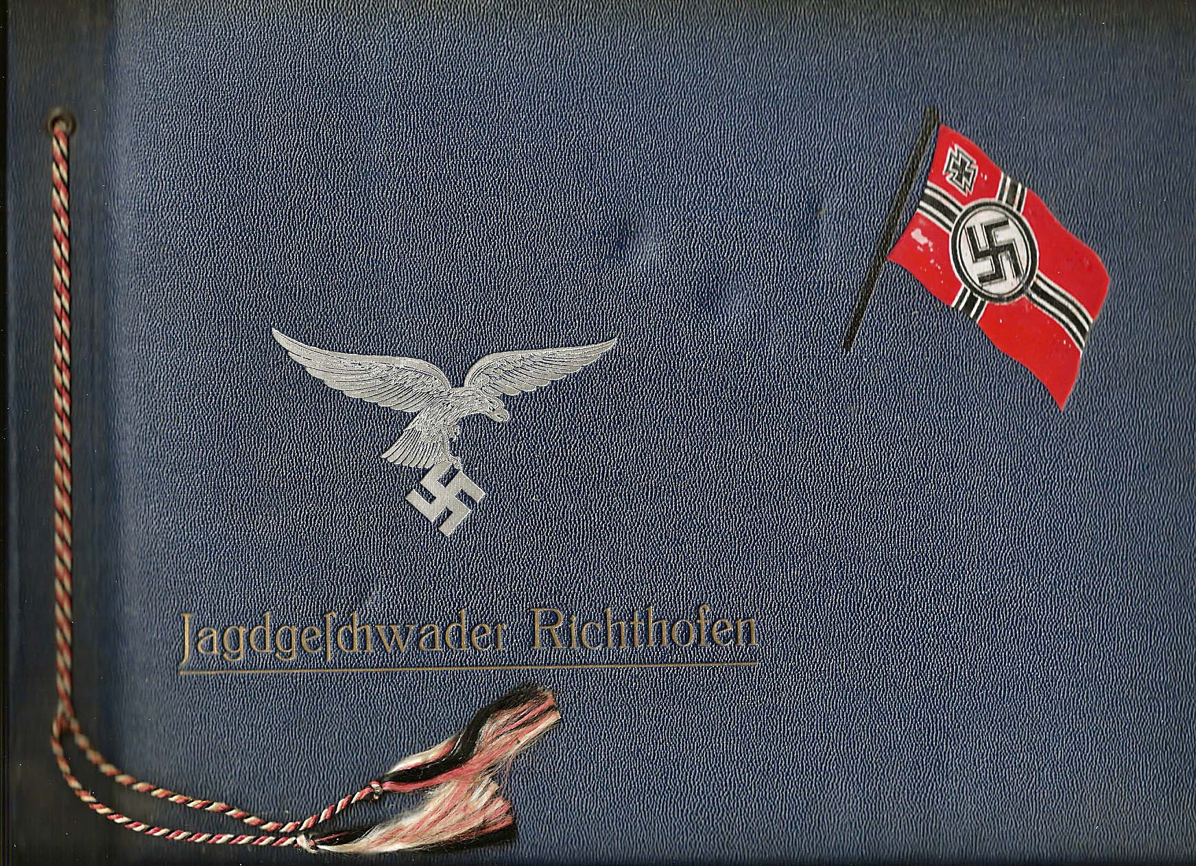 German Third Reich WW2 Luftwaffe Fighter Wing Richthofen Photograph Album.This album is decorated to