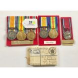 King’s Liverpool Regiment Medals, 3 WW1 Groups.First group awarded to “109797 PTE H. ELSTON L’POOL