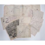 WW2 RAF Good Selection of Various Maps Including Target including double sided target chart “