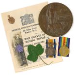 WW1 9th Bn Royal Fusiliers 1918 Casualty Group of Medals.Awarded to Private Ernest George Sell who