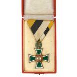 Bulgaria. Military Long Service Cross 1st Class for Twenty Years, cased Boris III circa 1918-43.A