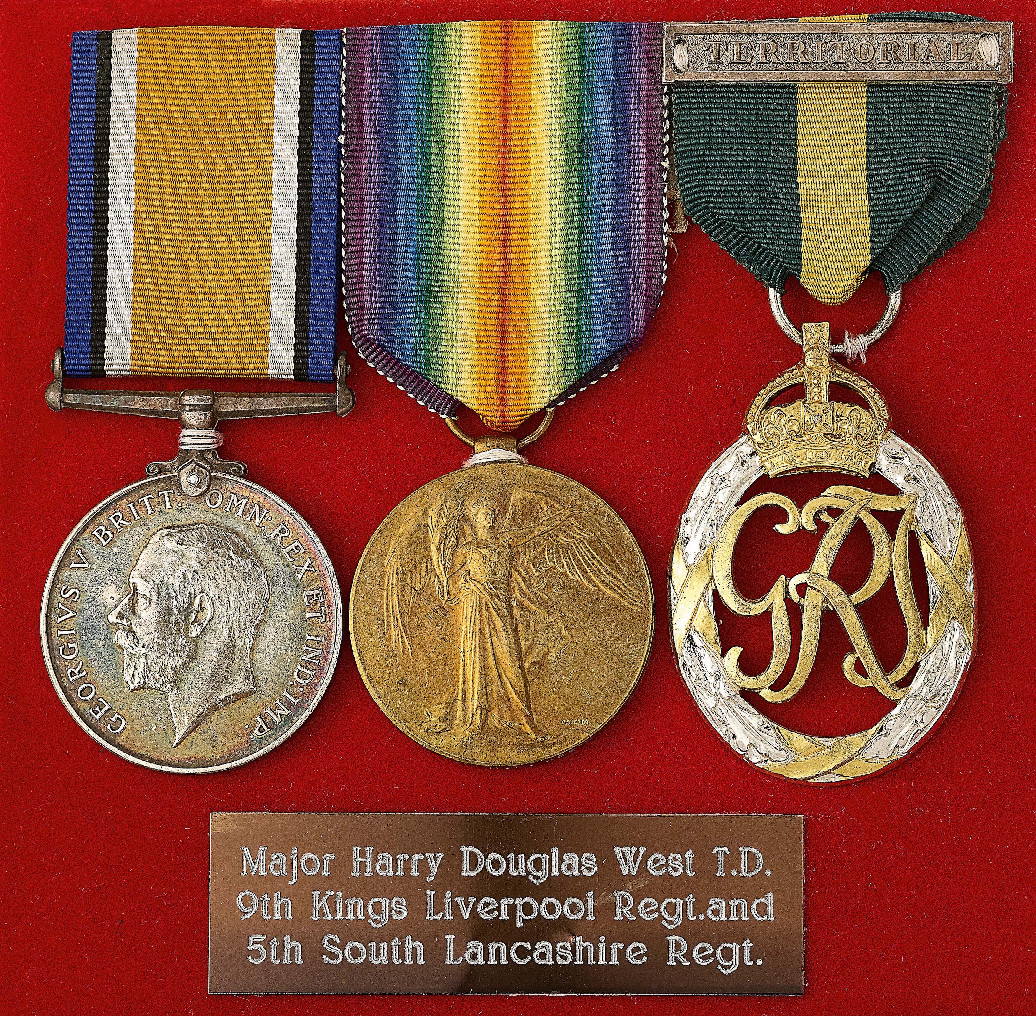 King’s Liverpool Regiment / South Lancashire Regiment Territorial Decoration Group of Three.