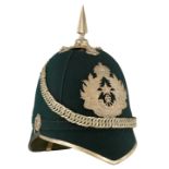 5th (Airdrie) VB Cameronians (Scottish Rifles) Victorian Officer’s Helmet in tin circa 1887-92.A