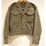 655 Light Anti-Aircraft/Search Light Regiment RA Liverpool Scottish Lt.Col.’s battledress blouse.A