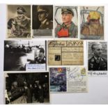 Selection of Signed Photographs of Luftwaffe Pilots etc.The majority of these are signed post WW2