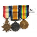 1st Bn Highland Light Infantry Group of Three Medals.Awarded to “7569 CPL E. MEPHAM HIGH L I”.