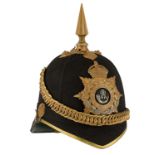 Durham Light Infantry Officer’s helmet circa 1901-14.A good example of the Home Service pattern blue