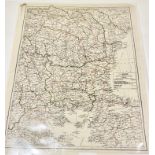 WW2 RAF / Special Forces Tissue Escape Maps of Rumania.The map printed to one side showing detail of