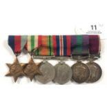 Royal Army Service Corps WW1 Long Service Medal Group of Six. Awarded to “S/5495179 L. CPL. E.