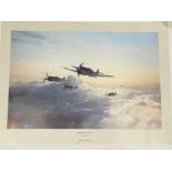 Robert Taylor print “Flight of Eagles”.This print bears a pencil signature of General Adolf