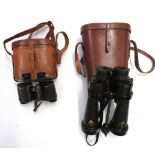 Two Pairs of RAF Used Binocularsconsisting pair of “AM” marked “6E/293”, 1943 dated binoculars by
