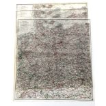 WW2 RAF / Special Forces Tissue Escape Maps of Europe.The map is printed to one side showing