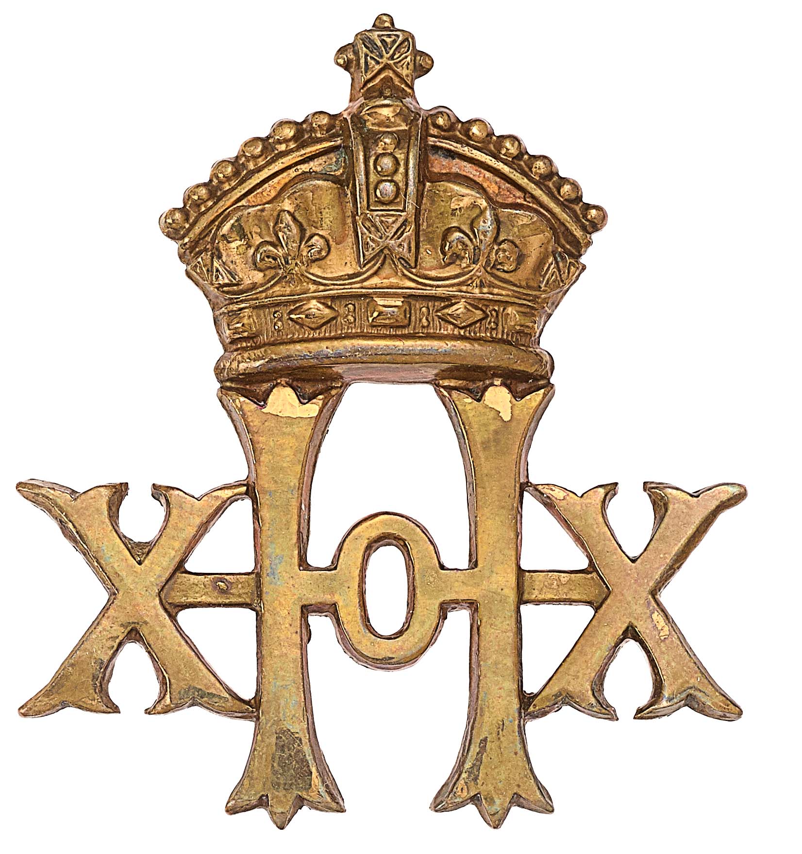 20th Hussars Victorian cap badge circa 1896-1901.