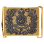 Hampshire Carabiniers Yeomanry Officer’s waist belt plate circa 1908-14.