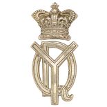 QO Dorset Yeomanry Victorian two piece cap badge.