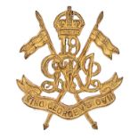 Indian Army. 19th King George’s Own Lancers post 1922 Officer’s gilt cap badge.