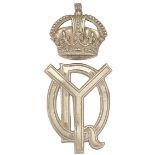 QO Dorset Yeomanry Edwardian two piece cap badge.