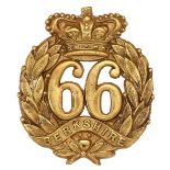66th (Berkshire) Regiment of Foot Victorian OR’s glengarry badge circa 1874-81.